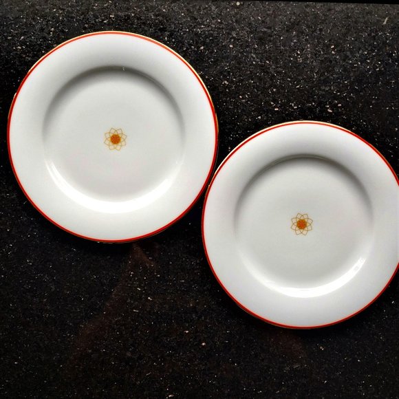 Other - Premium Porcelain Side Plate pure gold plated dish set of 2